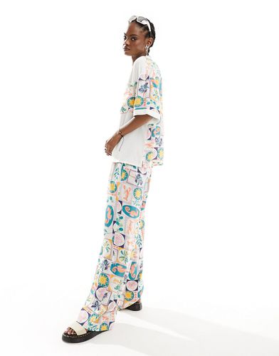 Pantalon ample d'ensemble à imprimé mosaïque - Native Youth - Modalova