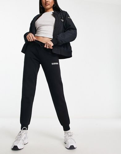 Box - Pantalon de jogging en molleton coupe slim à logo - Noir - Napapijri - Modalova