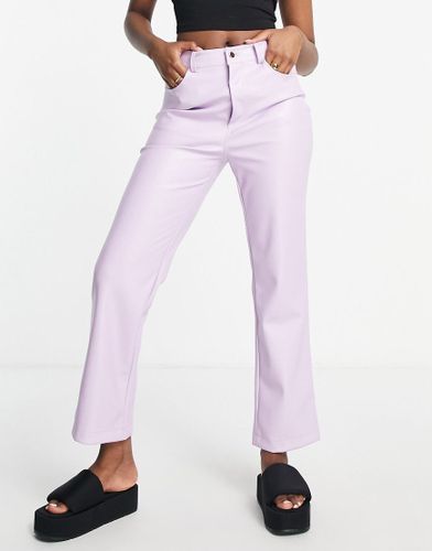 Pantalon en similicuir - Lilas - Never Fully Dressed - Modalova
