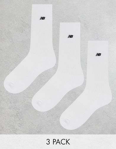 Lot de 3 paires de chaussettes à broderie logo - New Balance - Modalova