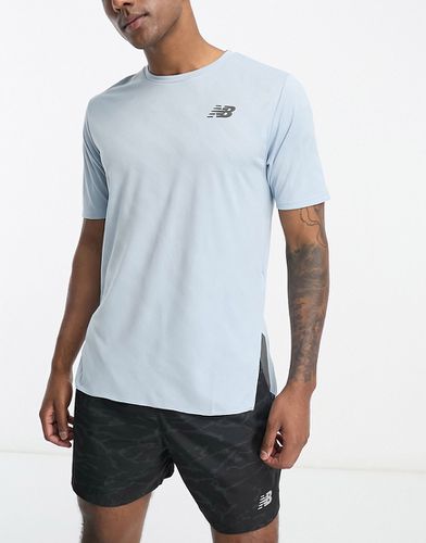 Q Speed Jacquard - T-shirt à manches courtes - Bleu - New Balance - Modalova