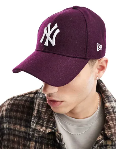 Forty - Casquette en laine à logo NY Yankees - Prune foncé - New Era - Modalova