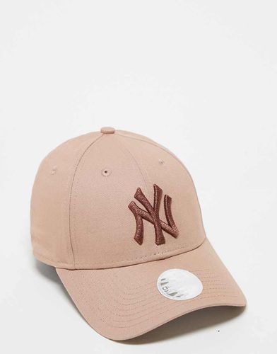 NY Yankees 9forty - Casquette à logo métallisé - Beige - New Era - Modalova