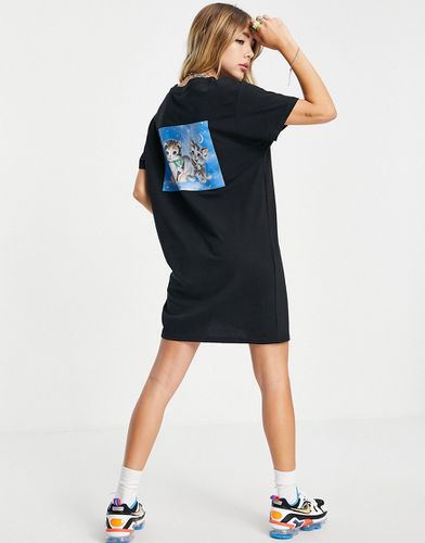 Robe t-shirt à imprimé chattons au dos - New Girl Order - Modalova