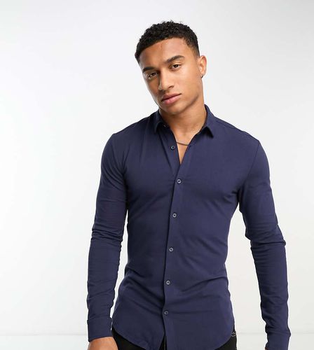 Chemise moulante manches longues en jersey - New Look - Modalova