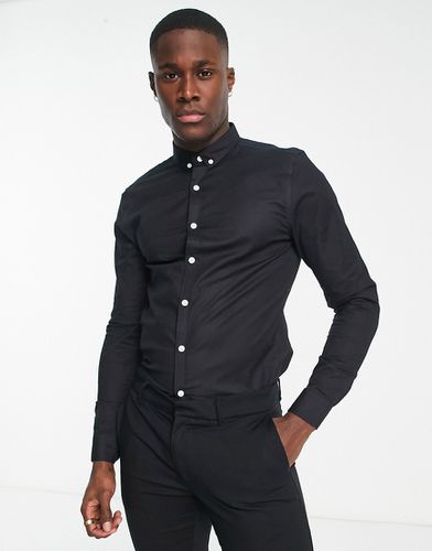 Chemise oxford moulante manches longues - New Look - Modalova