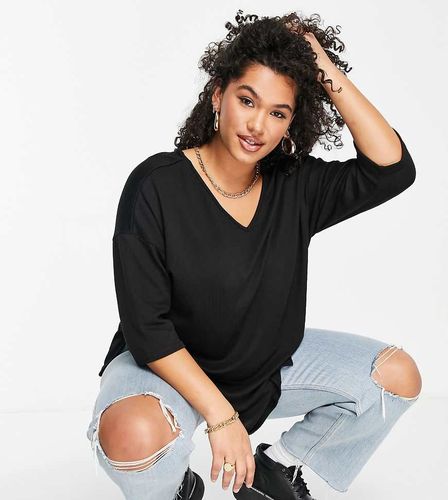 New Look Curve - Top à ourlet plongeant - New Look Plus - Modalova