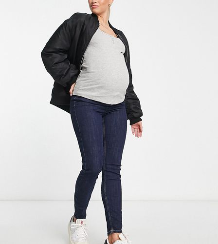 Jean skinny recouvrant le ventre - Indigo - New Look Maternity - Modalova