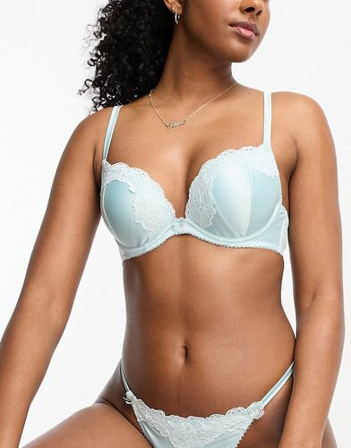 Soutien-gorge en satin - menthe - New Look - Modalova