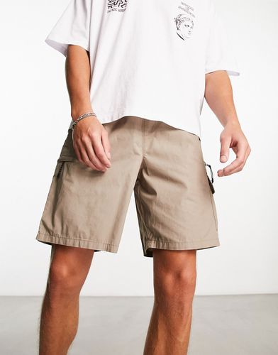 Short à poches zippées - Marron - New Look - Modalova