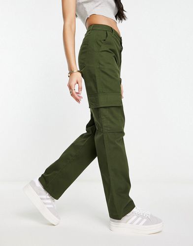 Pantalon cargo slim - Kaki - New Look - Modalova