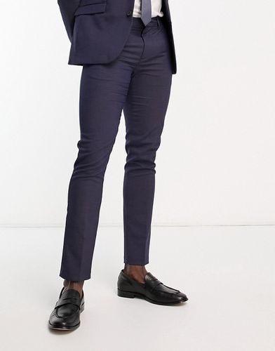 Pantalon de costume ajusté en tissu texturé - New Look - Modalova