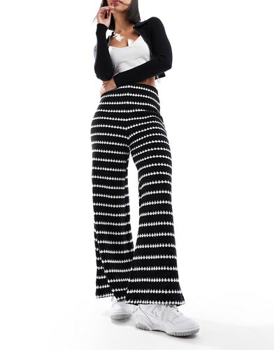 Pantalon large à rayures - New Look - Modalova