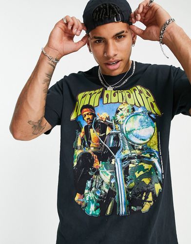 T-shirt oversize à imprimé Jimi Hendrix - New Look - Modalova