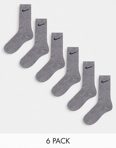Everyday - Lot de 6 paires de chaussettes rembourrées - Noir - Nike Training - Modalova