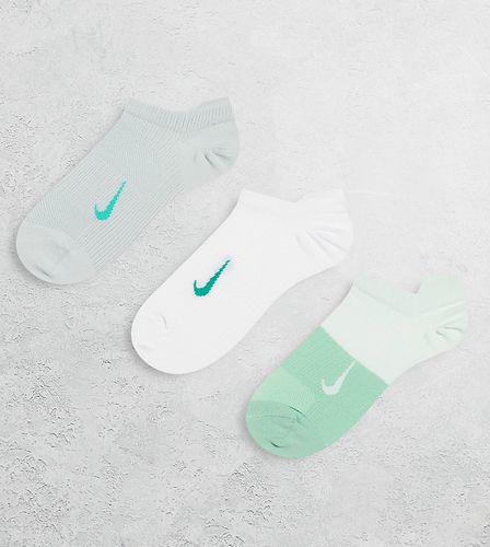 Everyday Plus - Lot de 3 paires de chaussettes de sport légères invisibles - Nike Training - Modalova