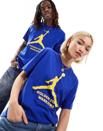 NBA Golden State Warriors - T-shirt unisexe à logo - marine et jaune - Nike Basketball - Modalova