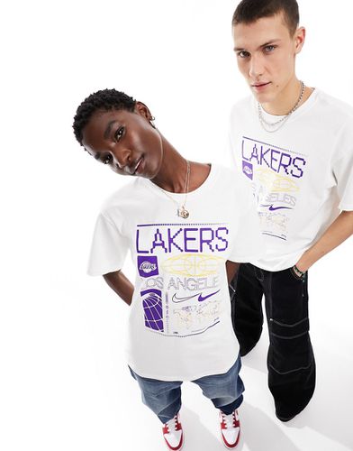 NBA LA Lakers - T-shirt unisexe à imprimé multicolore - Nike Basketball - Modalova