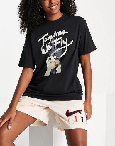 Fly - T-shirt coupe boyfriend à logo virgule - Nike Basketball - Modalova