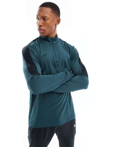 Academy - Top en tissu Dri-FIT avec col zippé et empiècements - foncé - Nike Football - Modalova