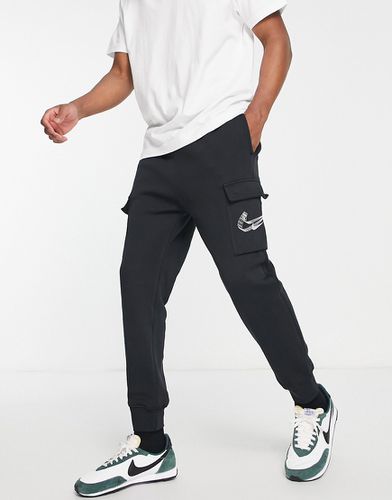 Pantalon de jogging cargo en polaire à logo virgule 3D - et blanc - Nike - Modalova