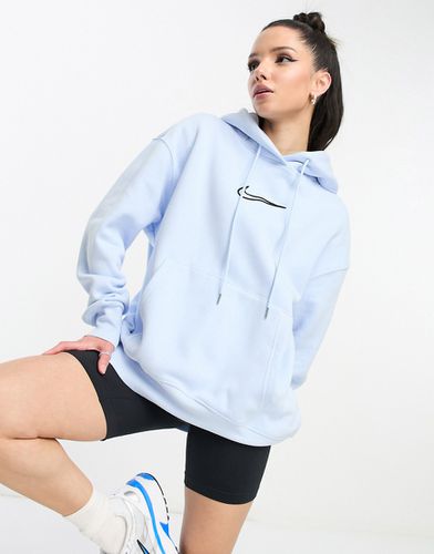 Phoenix - Sweat à capuche molletonné avec logo virgule moyen - célestine - Nike - Modalova