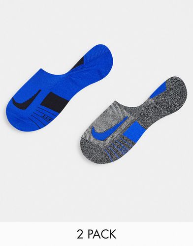 Multiplier - Lot de 2 paires de chaussettes invisibles - /bleu - Nike Running - Modalova