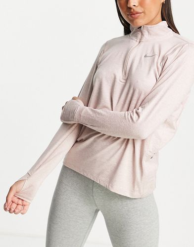 Element - Top à col zippé en tissu Dri-FIT - clair - Nike Running - Modalova