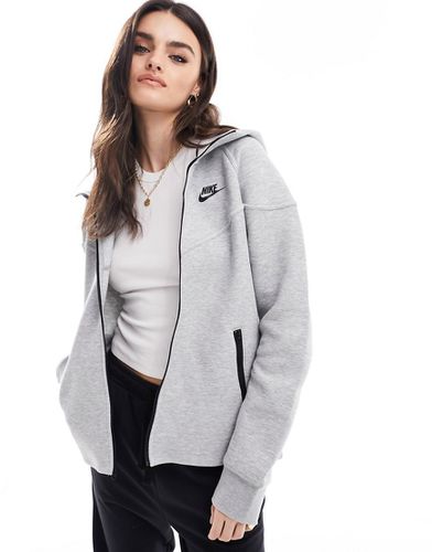 Sweat à capuche technique zippé en polaire - chiné foncé - Nike - Modalova
