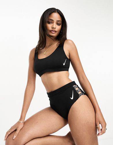 Icon - Sneakerkini - Bas de bikini échancré à taille haute - Nike Swimming - Modalova