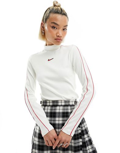 Streetwear - T-shirt col montant à manches longues - cassé/rouge - Nike - Modalova