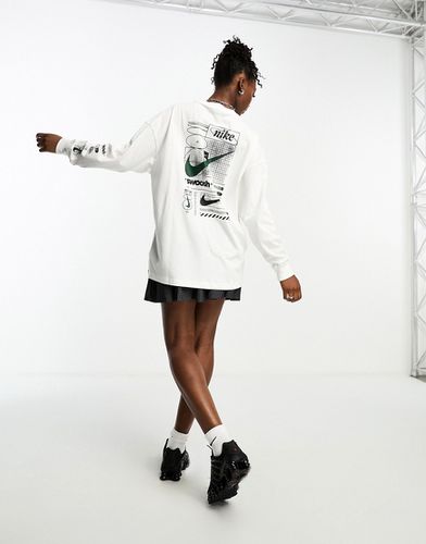 Streetwear - T-shirts à manches longues avec imprimé au dos - Nike - Modalova