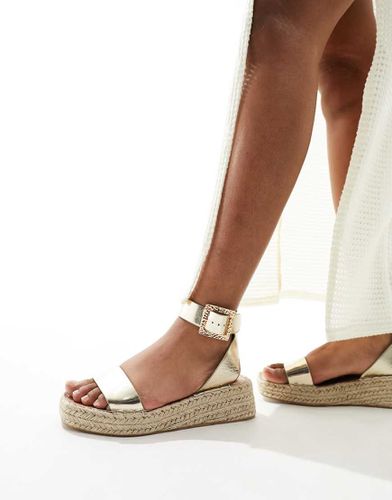 Sandales en deux parties style espadrilles - South Beach - Modalova