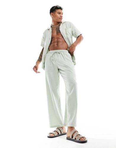 Southbeach - Pantalon de plage effet lin - South Beach - Modalova