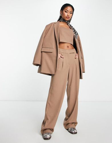 X Naomi Anwer - Pantalon d'ensemble large et ajusté - Beige - Something New - Modalova