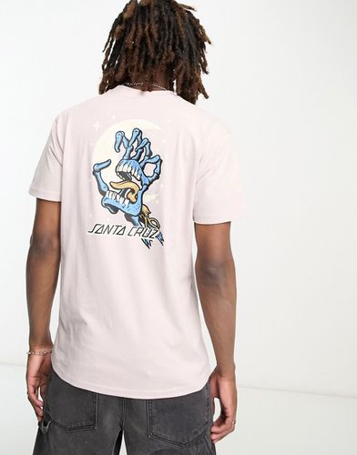 Cosmic Bone Hand - T-shirt imprimé à l'avant et au dos - Beige - Santa Cruz - Modalova