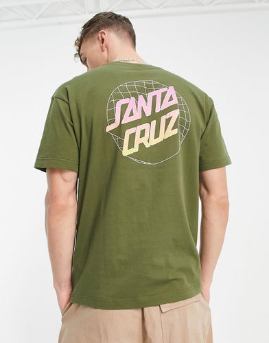 Realm Dot - T-shirt unisexe avec imprimé sur le devant et au dos - Kaki - Santa Cruz - Modalova