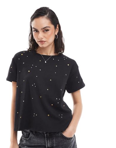 T-shirt à strass multicolores - Scalpers - Modalova