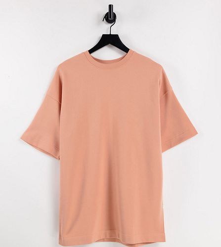 Exclusivité - T-shirt oversize unisexe en coton - Corail - Selected - Modalova