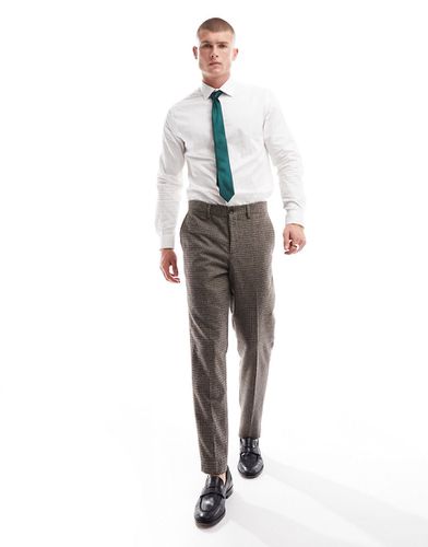 Pantalon slim habillé - Marron - Selected Homme - Modalova