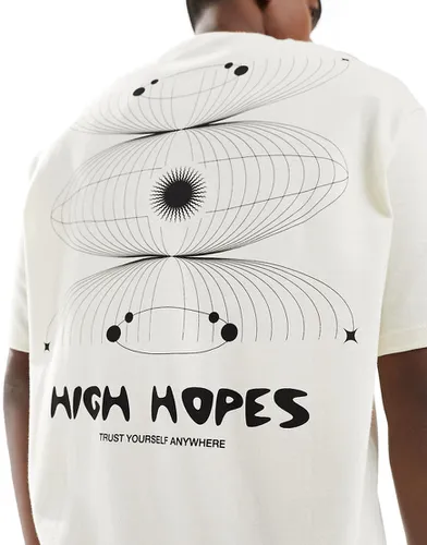 T-shirt oversize avec imprimé High Hopes » au dos - Selected Homme - Modalova