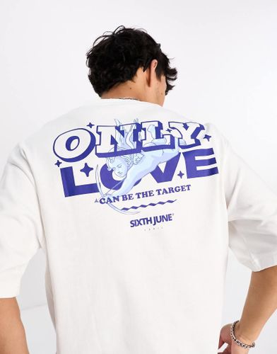 T-shirt  inscription Only Love  - Sixth June - Modalova