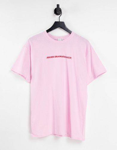 T-shirt oversize à inscription Sighs Dramatically » - Skinnydip - Modalova