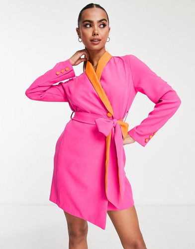 Robe blazer courte effet color block - Style Cheat - Modalova