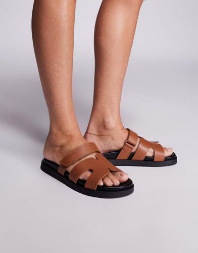 Missile - Sandales  lanires en cuir - Cognac - Steve Madden - Modalova