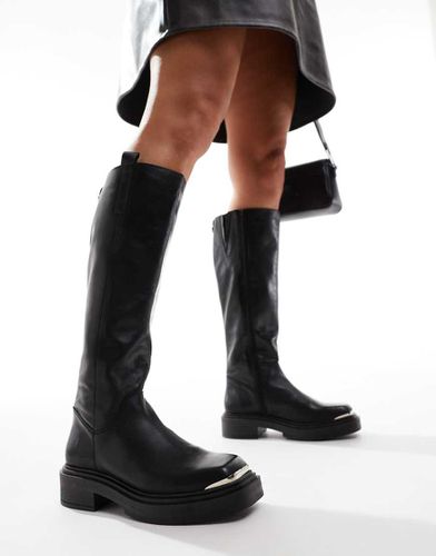 Constance - Bottes hauteur genou en cuir - Steve Madden - Modalova