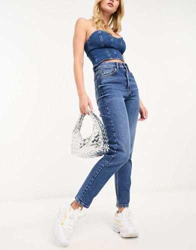 Jean mom slim stretch - authentique - Stradivarius - Modalova