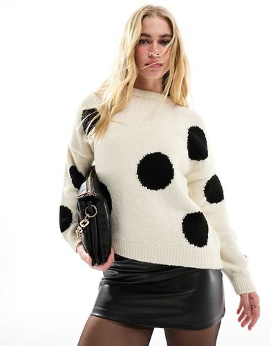 Pull oversize à pois - Stradivarius - Modalova