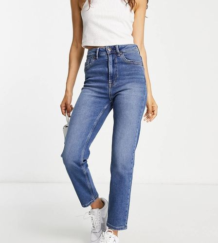 Petite - Jean mom slim stretch - authentique - Stradivarius - Modalova