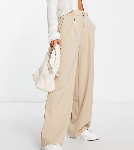 Petite - Pantalon large décontracté coupe dad - Beige - Stradivarius - Modalova